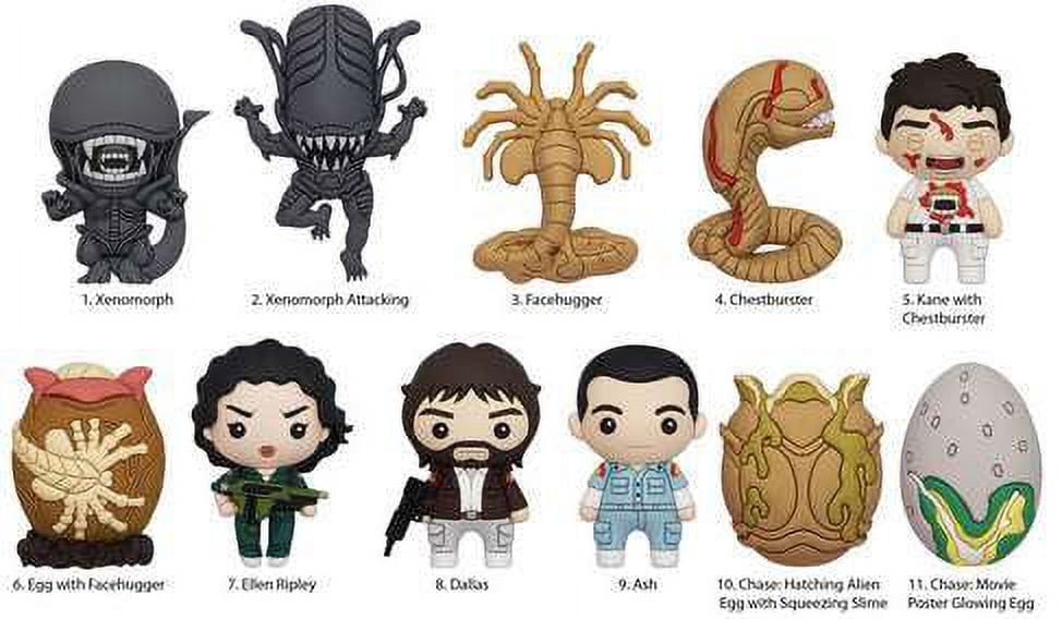 Alien vs Predator 3D Figural Foam Bag Clip Alien Mystery Pack (1 RANDOM Figure)
