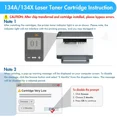 thumbnail image 3 of 134X W1340X Toner Cartridge (with Chip) Compatible for 134X W1340X 134A W1340A Toner for LaserJet M209dw MFP M234dw M234sdn M234sdw Printer Ink (Black, 2-Pack), 3 of 8
