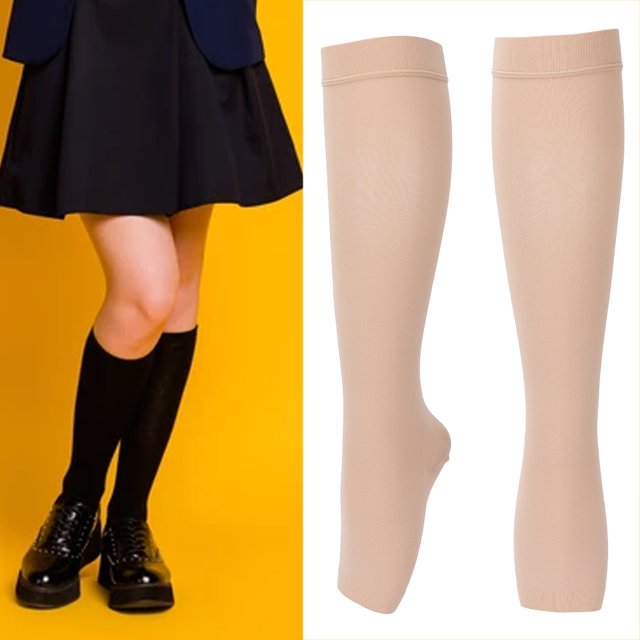 Chaussettes de Randonnée et Course, Bas de Compression Ouverts en Nylon, Prévention de la Friction, Confortables pour Sports Extérieurs