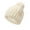 Beige, variant on Winter Beanie Winter Knitted Beanie Hat With Faux Pom Warm Knit Cap Beanie Hats For Women