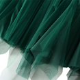 thumbnail image 4 of HNMKIU Fashion High Waist Ruffle Hem Sheer Panel Pleated Midi Skirt Full Swing Design Party Wear Dressy Occasion Outfit Green，One Size, 4 of 4