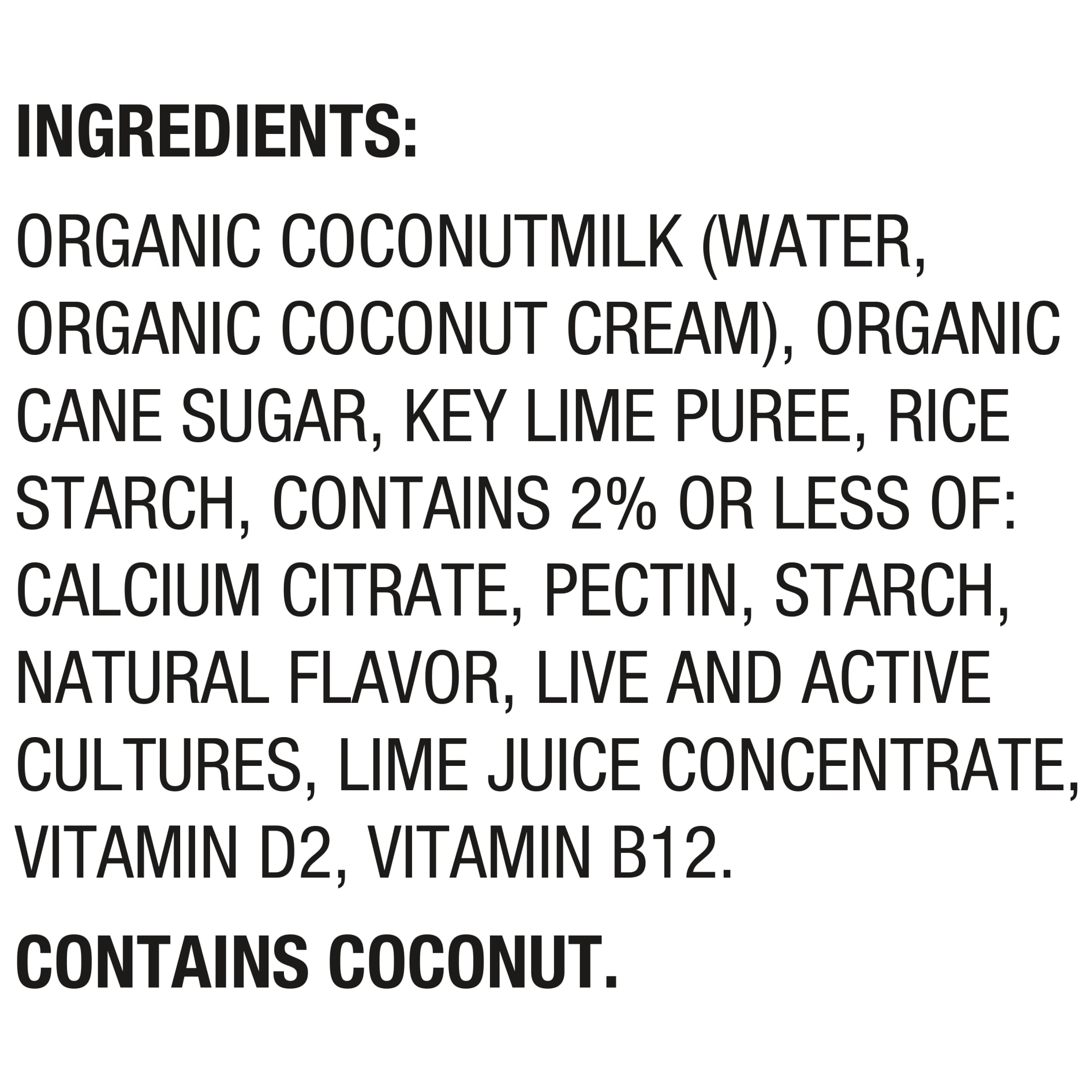 So Delicious Vegan, Dairy Free Key Lime Coconut Yogurt Alternative, 5.3 oz Container
