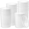 Comfy Package Quart Storage, 128 Oz Disposable Plastic Deli Containers