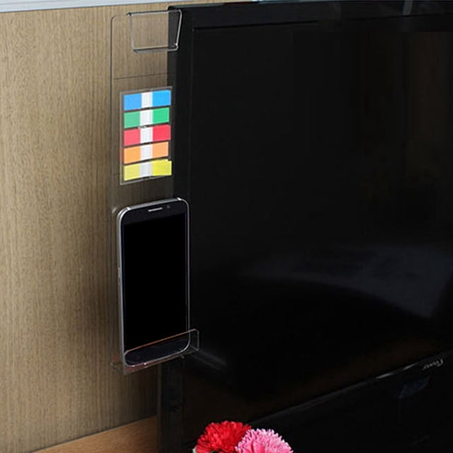 Herwey Memo Pad Holder,Computer Screen Monitor Memo Board Acrylic Message Memo Boards Sticky Reminder