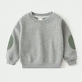 thumbnail image 2 of Godom Toddler Baby Boys Sweatshirts Long Sleeve Crewneck Solid Color Pullover Fall Tops, 2 of 7