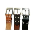 thumbnail image 3 of Mens Belt Western Leather Belts for Women Cowboy Basket Weave Tooled School Uniform Office, 3 of 9