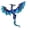 Blue, variant on Western Dragon Enameled Brooch Alloy Craftsmanship Multipurpose Chest Decoration For Clothing Bags Event