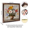 thumbnail image 2 of Floral Arrangement Vintage Style Wooden Sign Wall Plaque - Vintage Art Decoration, Wall Decoration - Ideal Gift For Home Decoration, Living Room, Bathroom, Bedroom, Garden, Dining, Bar, Cafe, Festi, 2 of 7