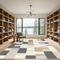 thumbnail image 2 of ODIKA 8'x10' Machine Washable Non-Slip Area Rug, Geometric Gray High Traffic Rug, Gray, 1031878, 2 of 7