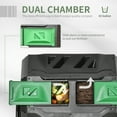 thumbnail image 4 of Outsunny Composteur Extérieur à Double Chambre Rotatif à 360° Vert, 4 of 9