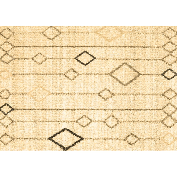 Ahgly Company Indoor Rectangle Solid Brown Modern Area Rugs, 7' x 10'