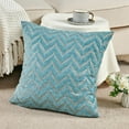 thumbnail image 3 of Home Soft Things Arusha Jacquard Chenille 2 Piece Throw Pillow Cover Set - Turquoise - 20" x 20", 3 of 7