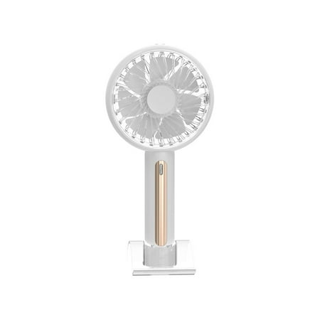 

Protable Handheld Fan Little Desk Fan Cooling Fan Speed Adjustable USB Rechargeable with Base Battery Operated 1200 mAh Mini Personal Fan Upgraded Cordless for Girls Women Men Indoor Outdoor Travel