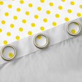 thumbnail image 4 of Feelyou White Yellow Polkados Black Out Curtains, Abstract Curtains Pack of 2 (42x63 Each), 4 of 6