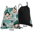 thumbnail image 2 of My Hero Academia Drawstring Backpack Anime Sackpack Gym Bag For Sport Yoga Travel Hiking Shopping Lightweight Gym Bag 16*14 Inch, 2 of 9