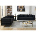 thumbnail image 4 of 3-seater + 3-seater Combination sofa.BLACK teddy, 4 of 9