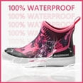 thumbnail image 3 of Bassdash Womens 4.5” Waterproof Deck Ankle Rain Boots Anti-Slip Neoprene Rubber Garden Fishing Boots, 3 of 8