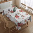 thumbnail image 2 of Pioneer Flower Floral Print Pattern Rectangle Tablecloth 60"x84",Waterproof Polyester Rectangle Table Cloth, Wipeable Spillproof Polyester Tablecloth for Dining, Camping, Indoor and Outdoor, 2 of 5