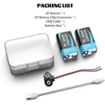 thumbnail image 3 of Piles Rechargeables 9V, 2 x 1300mAh Pile Carrée Lithium-ion 9 Volts, 3 of 5