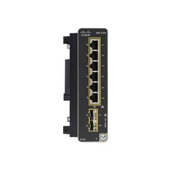 Cisco Catalyst - Expansion module - Gigabit Ethernet x 6   SFP (mini-GBIC) x 2 - for Catalyst IE3300 Rugged Series