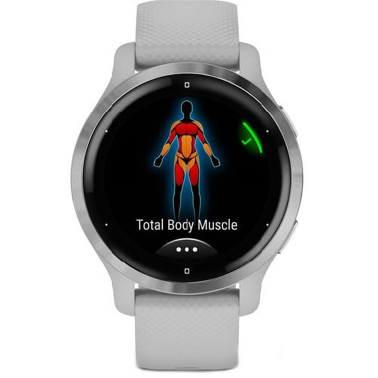 GARMIN スマートウォッチ VENU 2S MIST GRAY/SILVER Garmin Venu® 2S Smartwatch - Silver Bezel, Mist Gray, Silicone