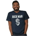thumbnail image 5 of Cool Rich Man Dollar Sign Money Men's Graphic T Shirt Tees Brisco Brands S, 5 of 5