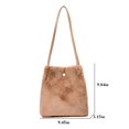 thumbnail image 3 of Bucket Bag Fashion Creative Plush All-match Shoulder Purse Shoulder Handbag, 3 of 10