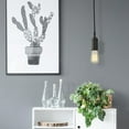 thumbnail image 4 of Edison 1-Light Matte Black Pendant, 4 of 9