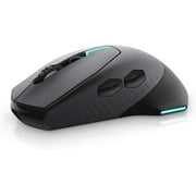 Alienware Wired/Wireless Gaming Mouse AW610M: 16000 DPI Optical Sensor - 350 Hour Rechargeable Battery Life - 7 Buttons - 3-ZONE Alienfx RGB Lighting