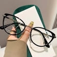 thumbnail image 4 of 3pcs Cat Eye Reading Glasses for Women Blue Light Blocking Readers PC Frame Magnification 2.5x, grey&black&Champagne, 4 of 8