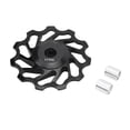 thumbnail image 1 of Bike Wheel Guide Roller, Clamp Spring Structure Fine Polishing Bicycle Rear Derailleur Pulley  For Road Bikes Black, 1 of 8
