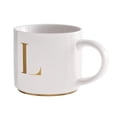 thumbnail image 2 of Taza para Café de Iniciales Oro de 500ml LuckyLy, Letra A dorado 500 ml, 2 of 8