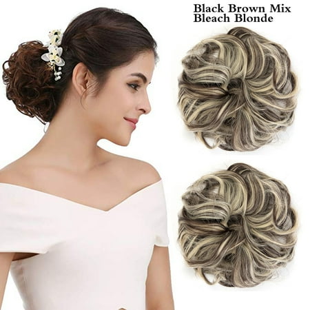 Nk Beauty 2pcs Messy Hair Bun Hair Piece Ponytail Hair Extensions