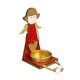 thumbnail image 1 of Candelabro de Metal con forma de muñeca en ángulo de madera, decoración de escritorio para fiesta de Navidad, 1 of 5