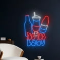 thumbnail image 2 of Handmadetneonsign Ice Ice Baby Cocktail 4th Of July Neon Sign, Cocktail Art Decor, Cocktail Wall Decor, 2 of 5
