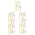 thumbnail image 3 of Jumpingount 4 piezas collar de disfraces estilo bohemio pulseras de cuentas colorido aro cadena de mano tobillera joyería fiesta collar de boda Type2 NO2, 3 of 6