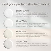 Evolve All-Purpose White Paint, Latex Flat Interior Paint for Walls and Ceilings, Bright White, 5 Gallon