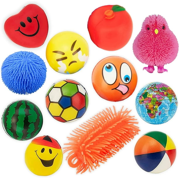 Stress Balls Puffer Stress Relief Toys Value Assortment Bulk 1 Dozen ...