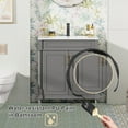 thumbnail image 4 of 30" Freestanding Bathroom Vanity with Ceramic Sink Top, Faucet, Classic Tapered legs, 4 of 8