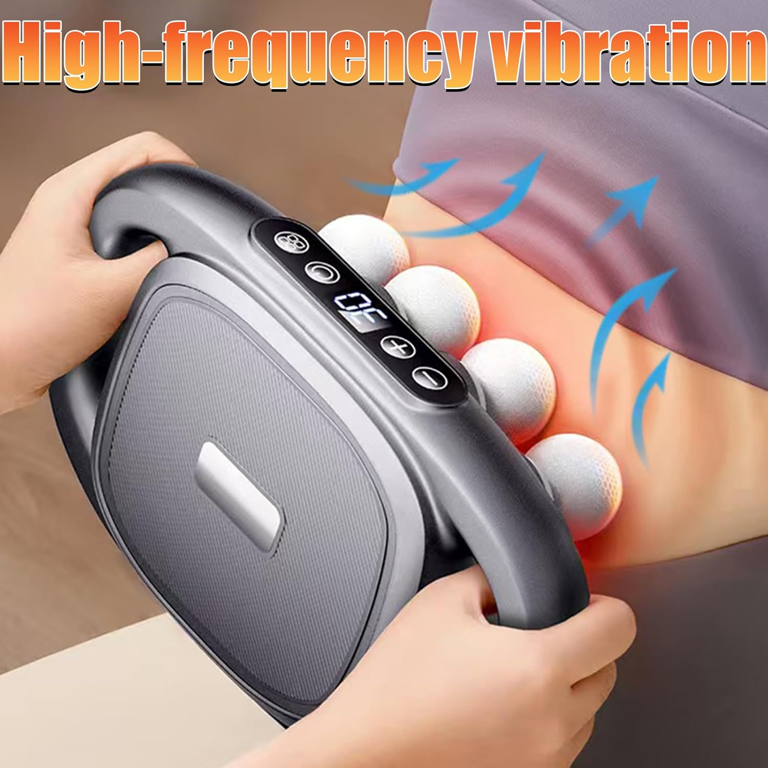 Morgela Deep Tissue Massager – 2026 New 16 Head Massage Gun Deep Tissue, 3 Modes & 30 Intensities, Percussion Muscle Massager for Back, Legs, Shoulders, Foot (Black)