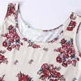 thumbnail image 4 of Women Sleeveless Tank Dress Summer Fashion Floral Print Tank Dress Formal Party Dance Dress A Line Waist Slim Bodycon Dress Mini Dresses, 4 of 6