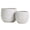 White, variant on Olly & Rose Barcelona Ceramic Plant Pot Set 2 - Indoor & Outdoor Planters (Black)