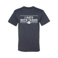 thumbnail image 2 of Wild Bobby I Hate Both Teams Sports Men Graphic T-Shirt, Vintage Heather Navy, X-Large, 2 of 5