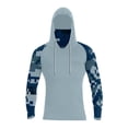 thumbnail image 4 of APEXFWDT Men's Performance Fishing Hoodie Sun Shirt with Mask Big&Tall UPF 50+ Sun Protection Long Sleeve Shirts with Neck Gaiter,XXXL,Army Green, 4 of 4