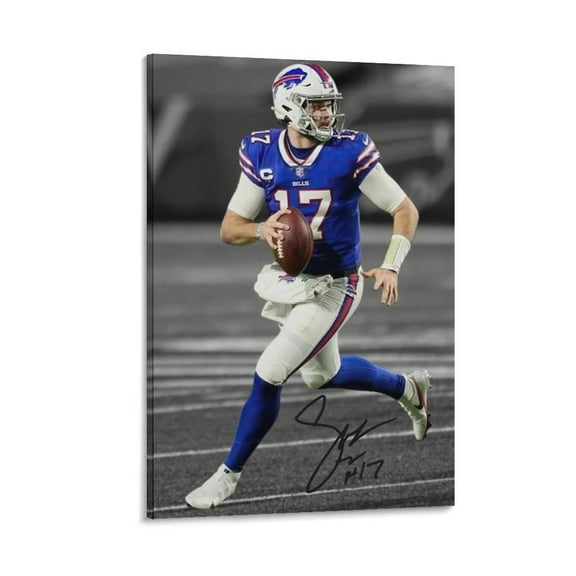 Josh Allen Poster Canvas Poster Artworks Canvas Poster Room Aesthetic Wall Art Prints Home Modern Decor Gifts 08x12inch(20x30cm)