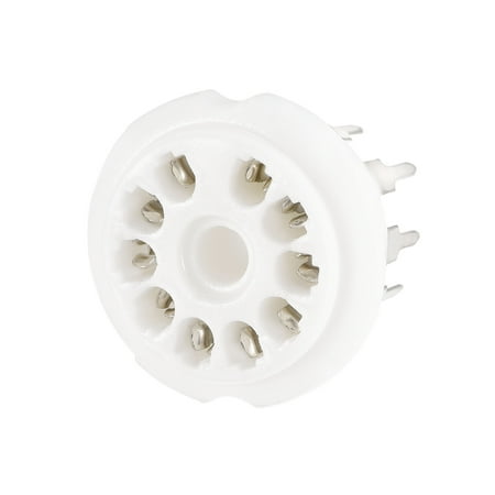 

Uxcell 10pin Tube Socket Ceramics Vacuum Tube Protect Tube Pin Socket Silver Plated for 6X9 6U9 Tube