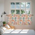 thumbnail image 3 of Easter Tier Curtains 36 Inch Length, Country Spring Watercolor Leaves Floral Eggs Cafe Short Curtains for Bathroom Over Sink, Small Kitchen Curtain Light Filtering Tiered Drapes 2 Panels 27.5"Wx36"L, 3 of 8