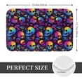 thumbnail image 2 of Rateoe mushroom rainbow color Skull Pattern Flannel Door Mat Indoor Outdoor Entrance, Waterproof All-Weather Doormat,Fade Resistant, Low Profile Entryway Mat 16x24in, 2 of 7