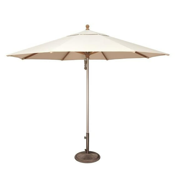 SimplyShade SSUWA811SS-A5404 Ibiza 11 ft. Sunbrella Wood & Aluminum Umbrella  White