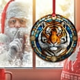 thumbnail image 7 of AatoeaX Intricate Tiger Ornament: Stained Glass Art, Transparent Acrylic, Hanging Decor for Wildlife Fans, Art Enthusiasts & Home Accents, 7 of 7